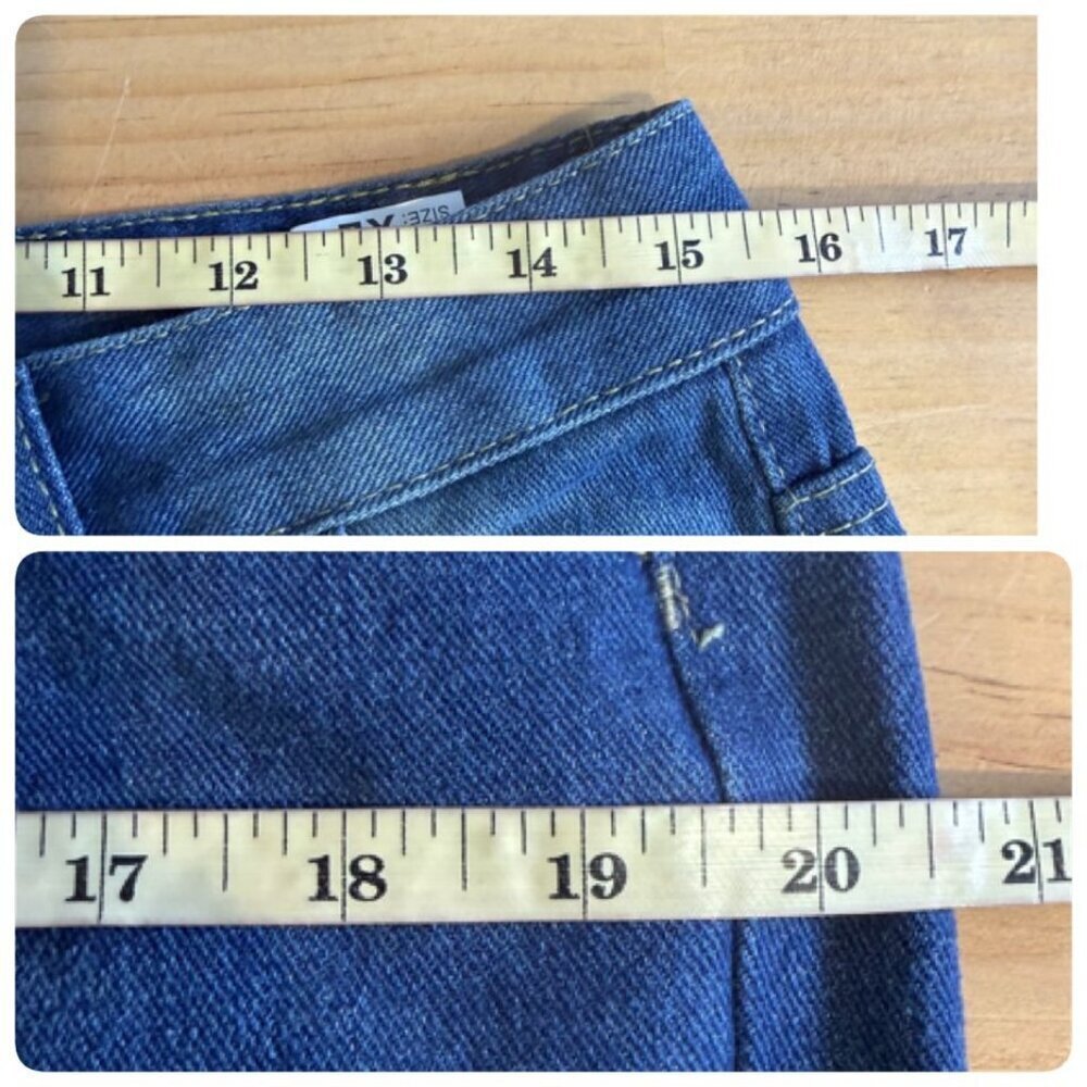 65.Tahari Tunnel Neck Sweater XL - Staight Leg Jean XL Outfit SET Red Denim Blue - Picture 7 of 15